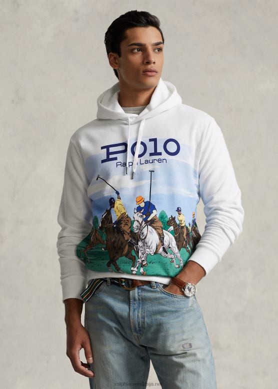 мушкарци Ralph Lauren дуксерица од флиса за поло меч V2V448647 цлуб сцениц