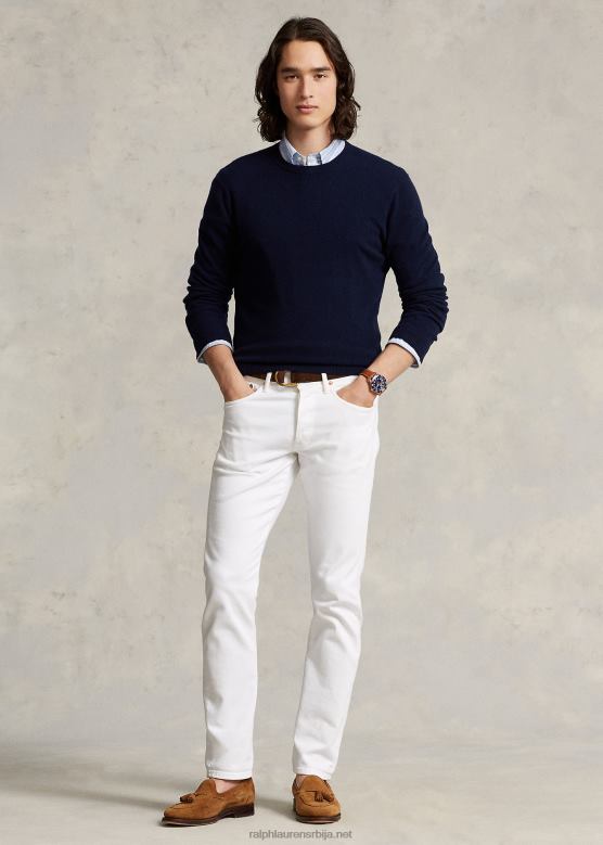 мушкарци Ralph Lauren Сулливан слим стреч фармерке V2V441078 довер стретцх бела