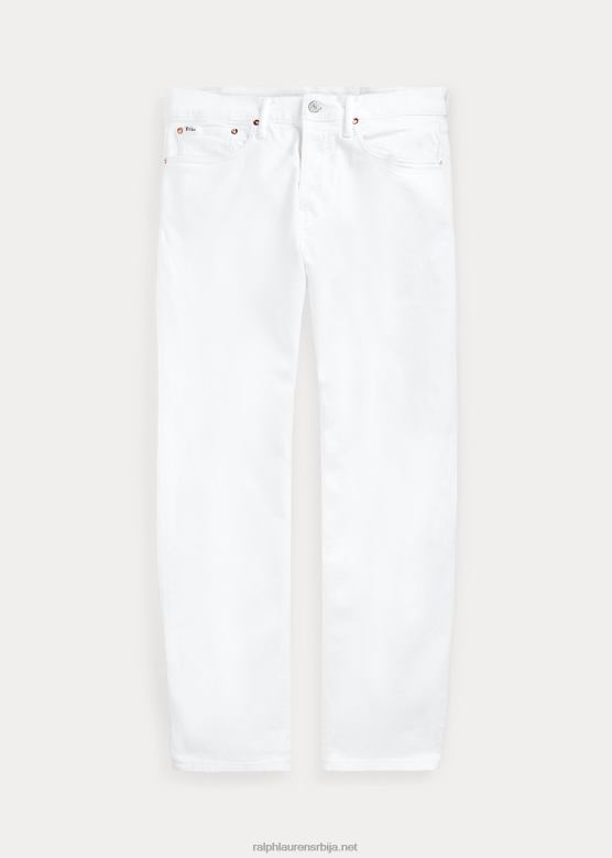 мушкарци Ralph Lauren Хамптон опуштене равне фармерке V2V441291 довер стретцх бела