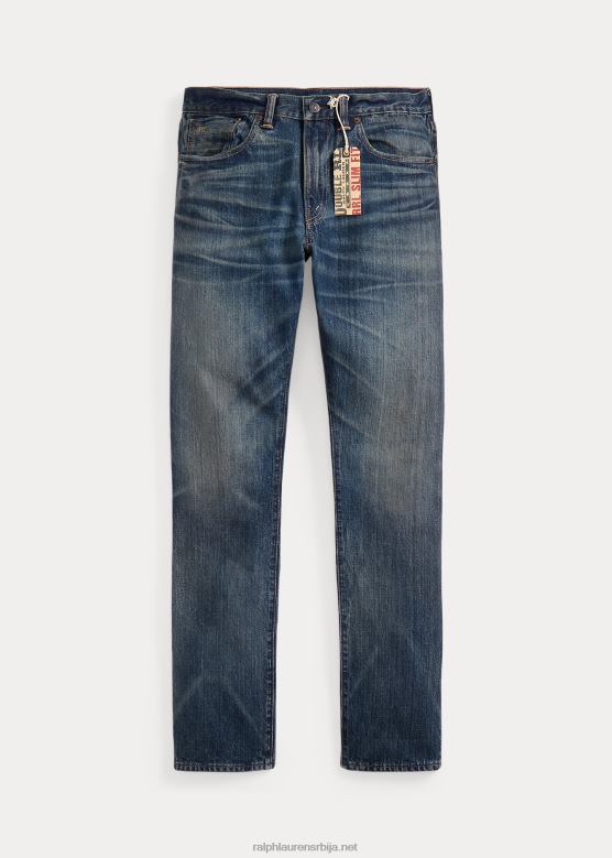 мушкарци Ralph Lauren слим фит београдски џинс V2V441721 београдско прање