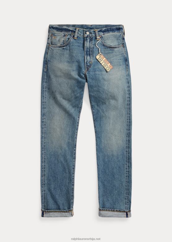 мушкарци Ralph Lauren високе танке фармерке са ивицама V2V441787 цалловаи васх