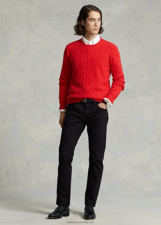 мушкарци Ralph Lauren варицк слим равне фармерке V2V44409 црно растезање