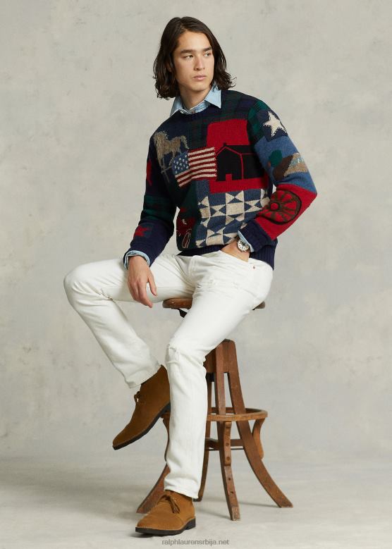 мушкарци Ralph Lauren Сулливан слим дистрессед јеан V2V448434 гленгате