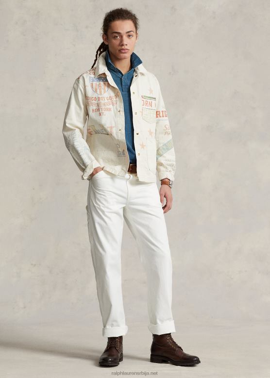 мушкарци Ralph Lauren опуштени крој столарски јеанс од кепера V2V448471 млински камен