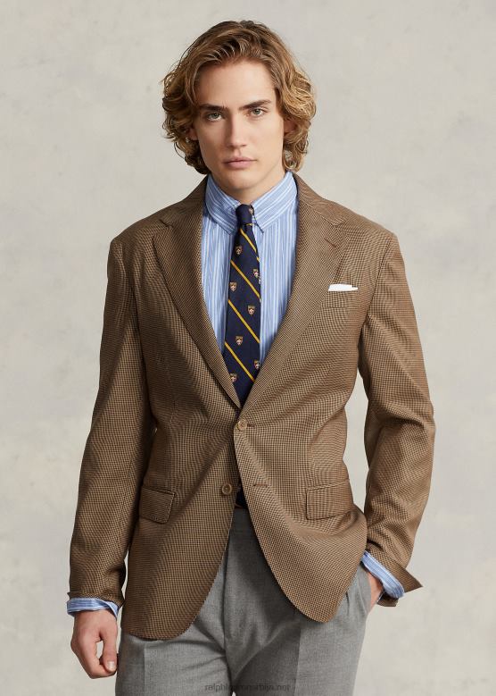 мушкарци Ralph Lauren поло мекана спортска вунена капут V2V441103 браон/тан