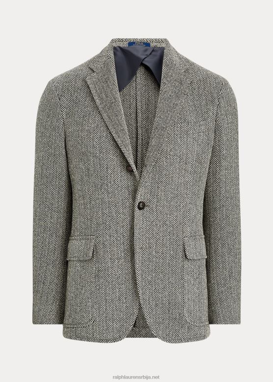 мушкарци Ralph Lauren поло спортски капут од меке рибље кости V2V441295 црна/крем