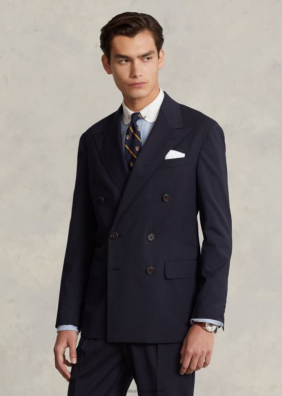 мушкарци Ralph Lauren поло јакна од меког растегљивог кепера V2V441025 морнарица