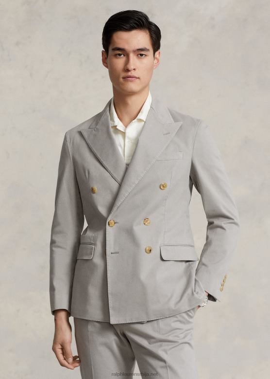 мушкарци Ralph Lauren поло мекана растезљива цхино јакна V2V441118 сива магла