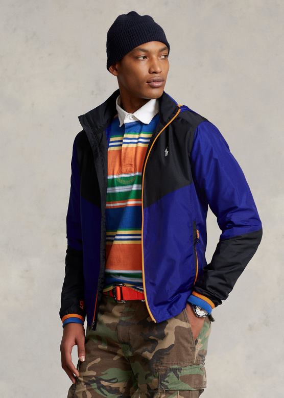 мушкарци Ralph Lauren водоодбојна рипстоп јакна V2V44128 град краљевски/црни