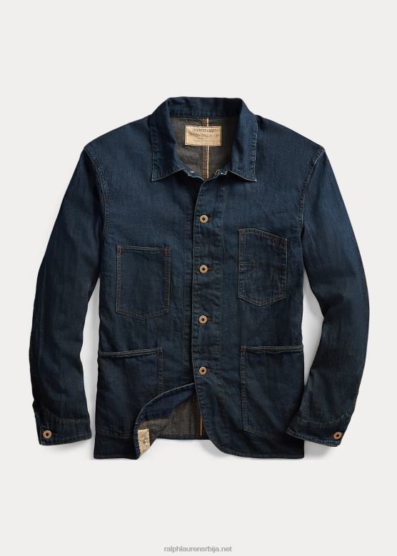 мушкарци Ralph Lauren Хартвилле селведге деним инжењерска јакна V2V441790 хартвилле васх