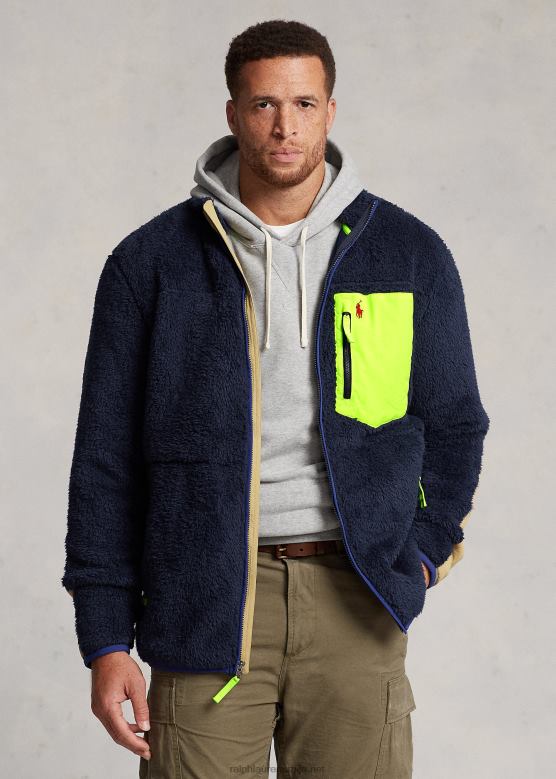 мушкарци Ralph Lauren хибридна јакна која штити од ветра V2V441920 Невпорт Нави Мулти