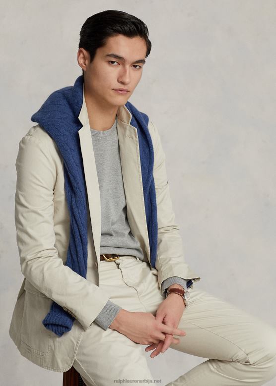 мушкарци Ralph Lauren поло неконструисана растезљива цхино јакна V2V44615 камен