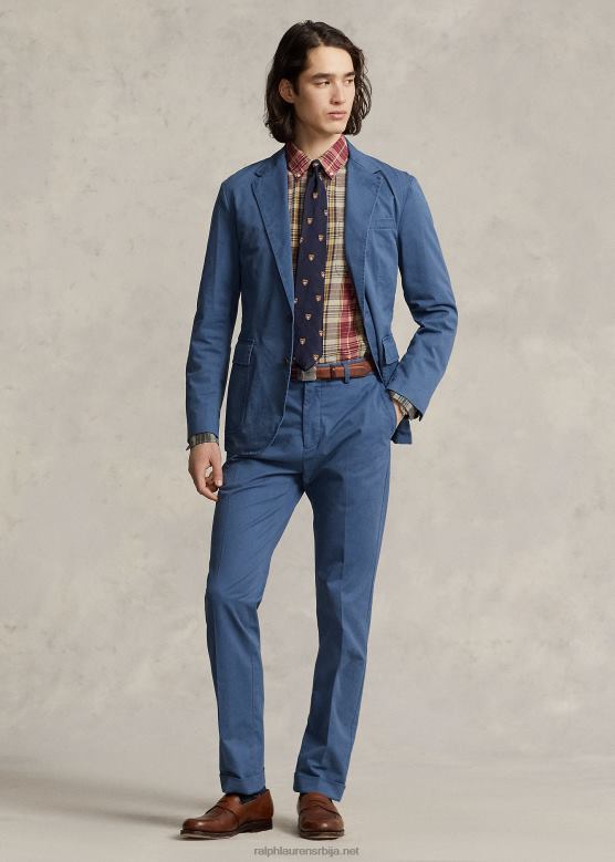 мушкарци Ralph Lauren поло неконструисана растезљива цхино јакна V2V44616 цланци блуе