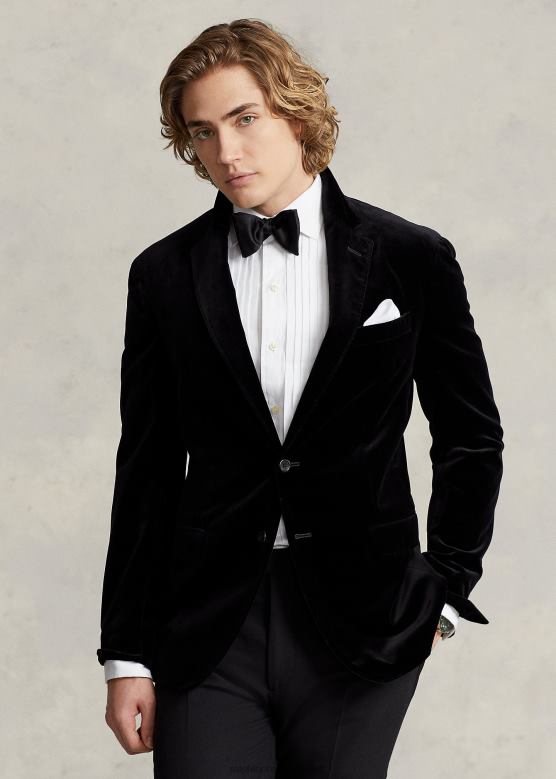 мушкарци Ralph Lauren поло мекана сомотна јакна V2V44844 црн