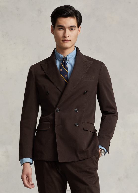 мушкарци Ralph Lauren поло мекана растезљива цхино јакна V2V448602 тамно браон