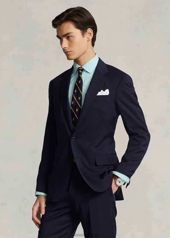 мушкарци Ralph Lauren уска кошуља од поплина V2V44742 кеи вест зелено/бело