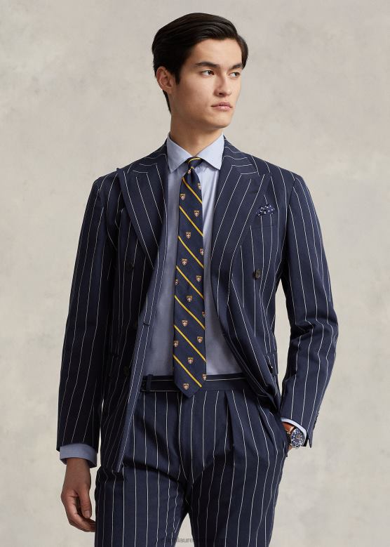 мушкарци Ralph Lauren кошуља од поплина по мери V2V44892 светло плава/бела