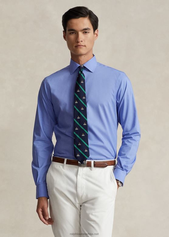 мушкарци Ralph Lauren кошуља од поплина по мери V2V44913 цопен блуе