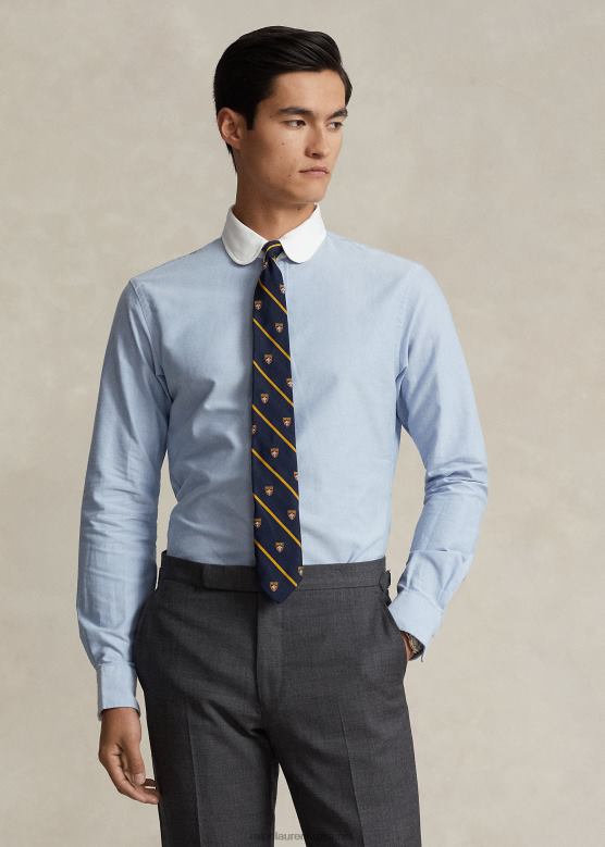мушкарци Ralph Lauren прилагођена оксфордска кошуља V2V44958 бср блуе