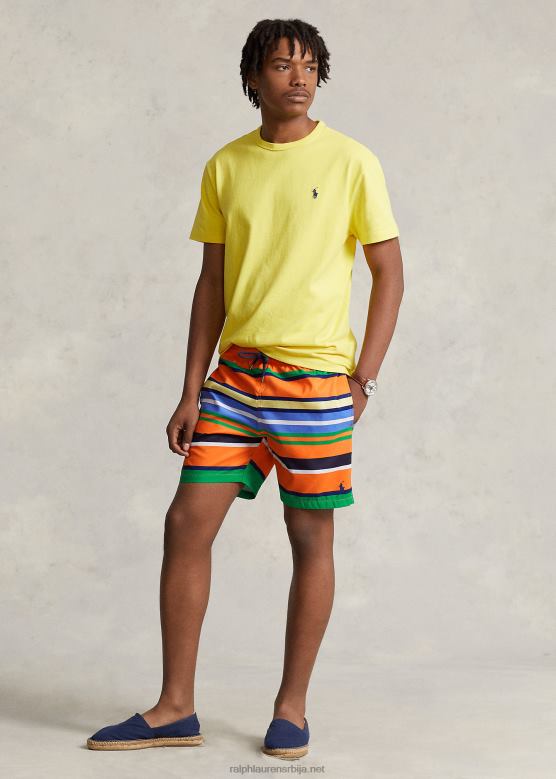 мушкарци Ralph Lauren 5,75-инчни путнички класични купаћи гепек V2V44444 наранџаста трака на врху