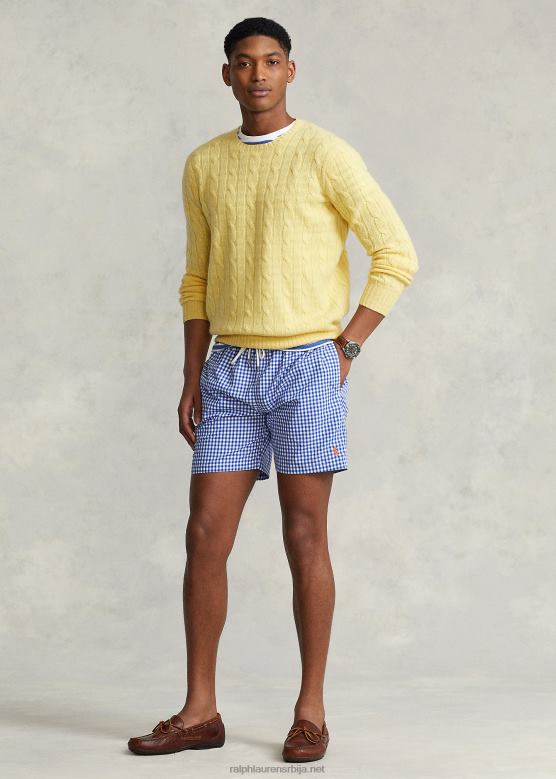 мушкарци Ralph Lauren 5,75-инчни путнички класични купаћи гепек V2V44450 крстарење роиал гингхам