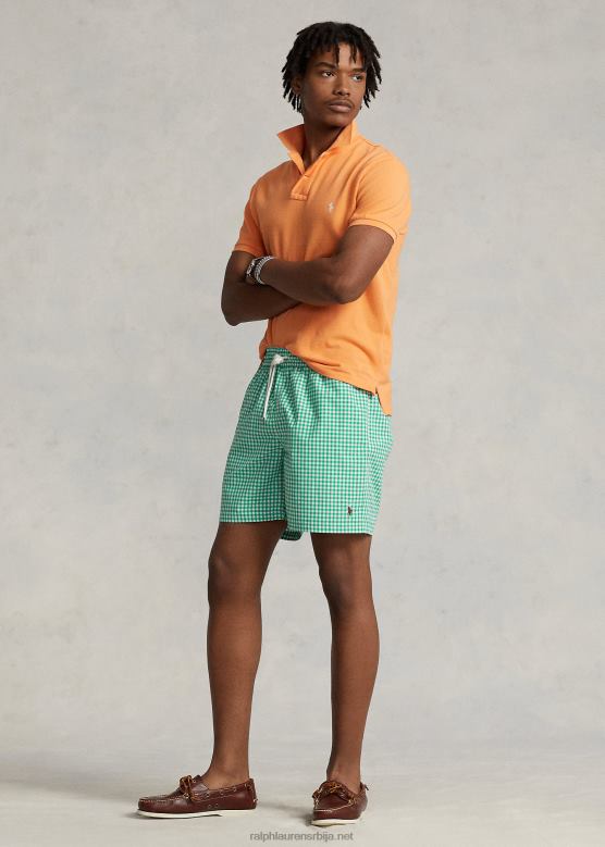 мушкарци Ralph Lauren 5,75-инчни путнички класични купаћи гепек V2V44451 цабо греен гингхам