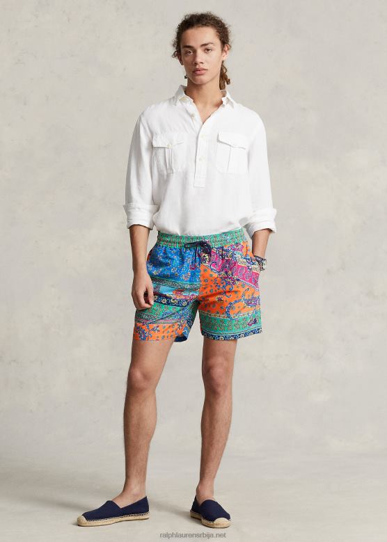 мушкарци Ralph Lauren 5,75-инчни путнички класични купаћи гепек V2V44699 провансалски медаљон