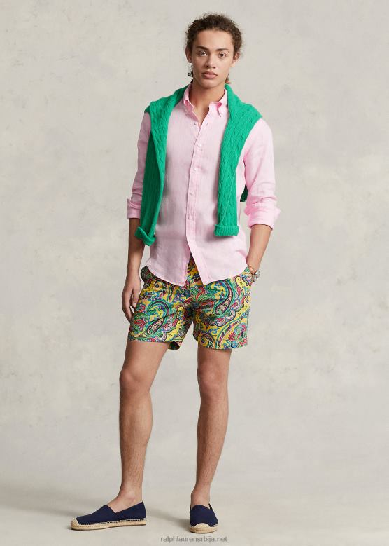 мушкарци Ralph Lauren Монако купаћи гаћица од 5,75 инча V2V448611 жути Џери Пејсли