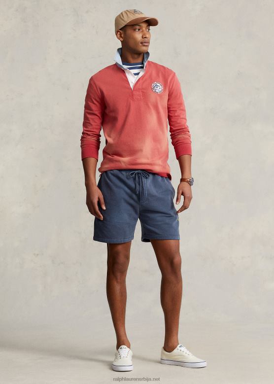 мушкарци Ralph Lauren Кратка графика од флиса од 6 инча V2V448635 краљевска морнарица