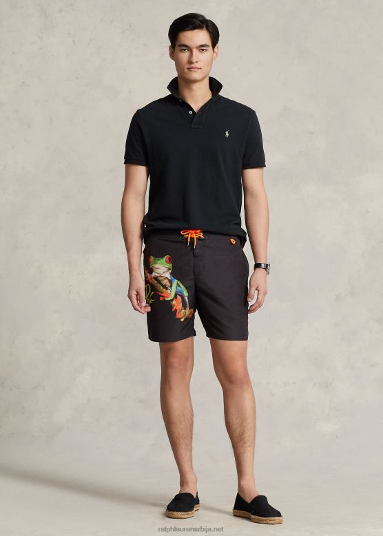 мушкарци Ralph Lauren 7,25-инчни купаћи гаћица са принтом на палмином острву V2V44919 видиковац на крошњама дрвета