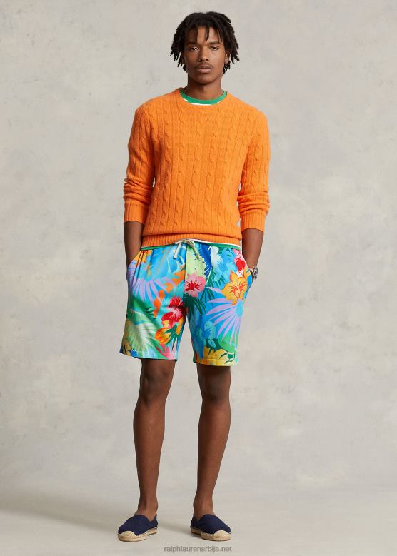 мушкарци Ralph Lauren 8-инчни спа фротир са цветним принтом V2V44543 палмова увала цветна