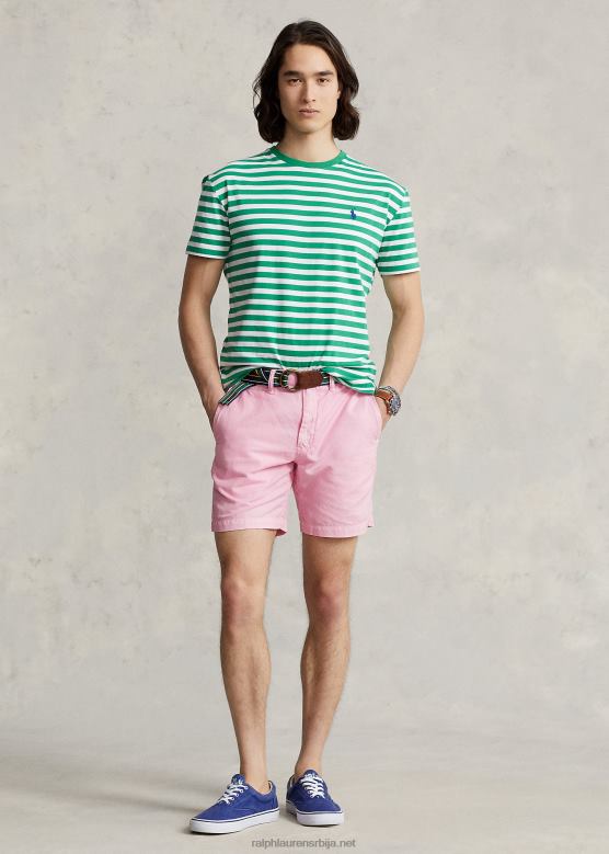 мушкарци Ralph Lauren Кратки лан и памук равног кроја од 8 инча V2V448645 кармел розе