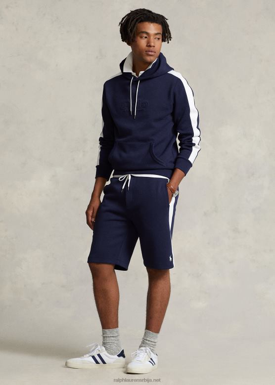 мушкарци Ralph Lauren 9,5-инчни лого двоструко плетене кратке мреже V2V44939 крстарење морнарице