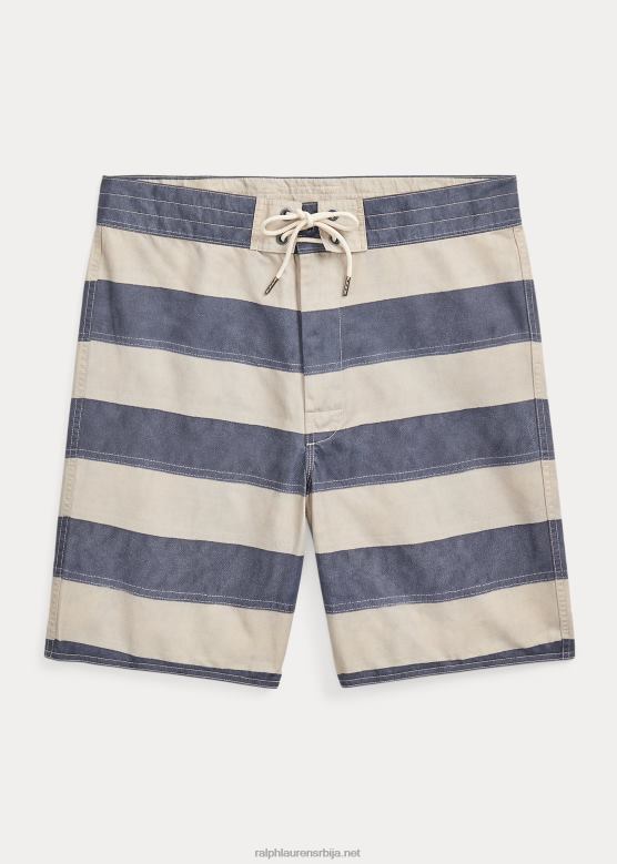 мушкарци Ralph Lauren пругасти кепер кратки V2V441723 морнарско/крем једрење стр