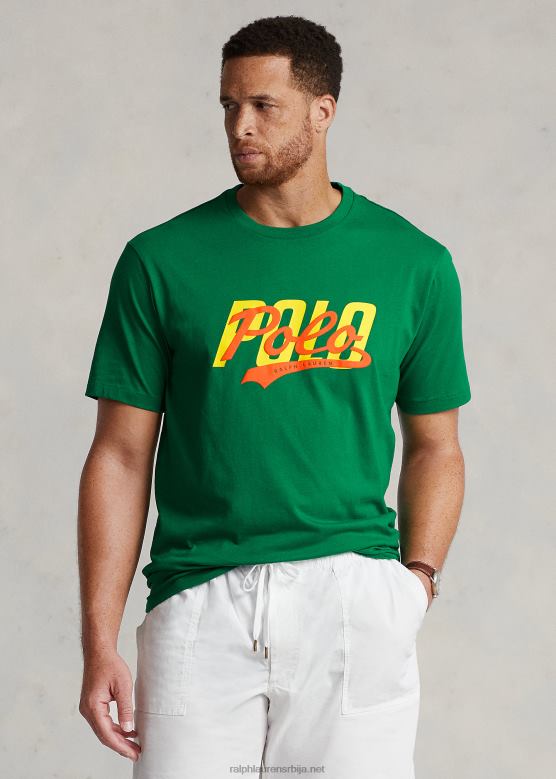 мушкарци Ralph Lauren мајица са наслаганим логотипом V2V441428 примарно зелено