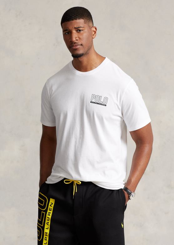 мушкарци Ralph Lauren мајица са кратким изрезом од дреса са логом V2V441490 бео