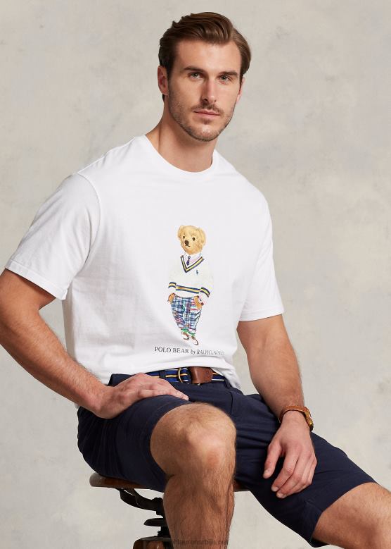 мушкарци Ralph Lauren мајица поло медведа V2V441493 бели препи медвед