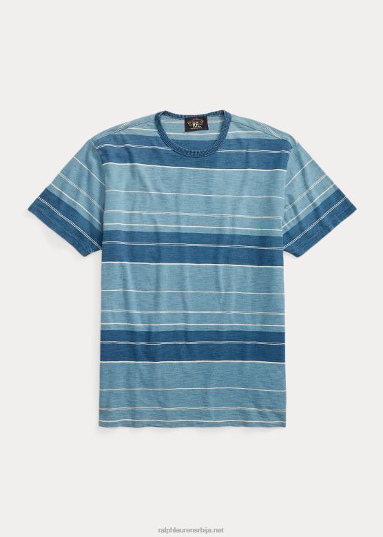 мушкарци Ralph Lauren пругаста мајица од дреса V2V441689 индиго/крем