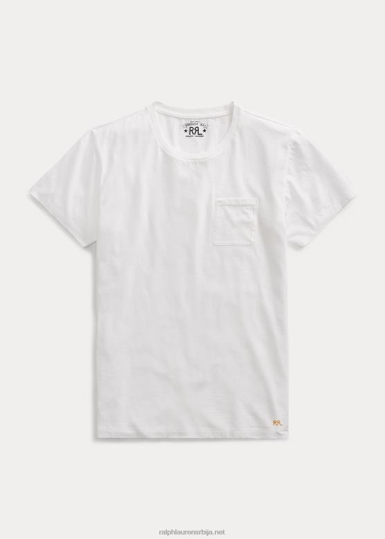 мушкарци Ralph Lauren мајица са џепом од дреса V2V441694 бео