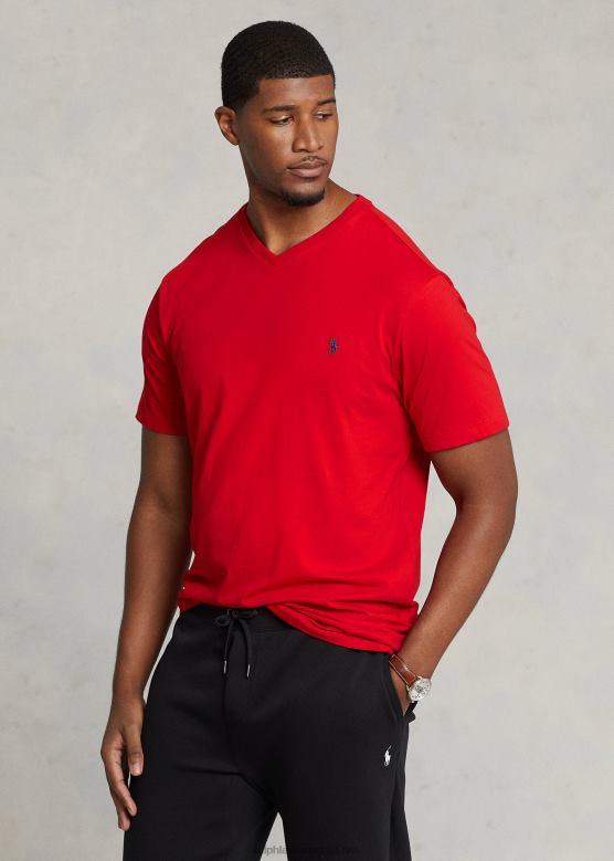 мушкарци Ralph Lauren мајица са в-изрезом од дреса V2V441841 рл2000 ред