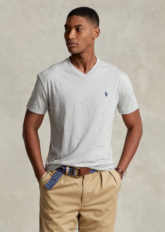 мушкарци Ralph Lauren мајица са в-изрезом класичног кроја V2V44205 Таилор Хеатхер