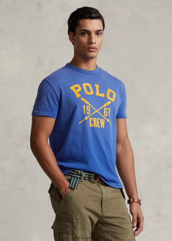 мушкарци Ralph Lauren мајица од дреса са класичним логом V2V44216 бриљантни сафир