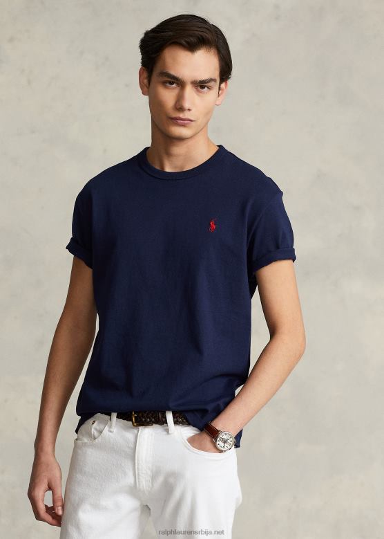 мушкарци Ralph Lauren мајица од класичног тешког дреса V2V44236 невпорт морнарица