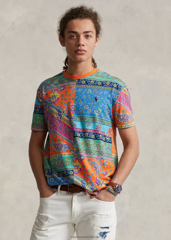 мушкарци Ralph Lauren мајица класичног кроја са патцхворк принтом V2V44275 провансалски медаљон