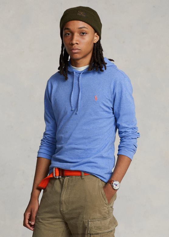 мушкарци Ralph Lauren мајица са капуљачом од дреса V2V44308 мека краљевска вријеска