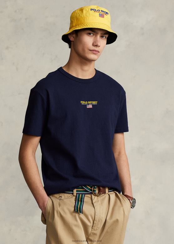 мушкарци Ralph Lauren мајица класичног поло спортског дреса V2V44545 крстарење морнарице