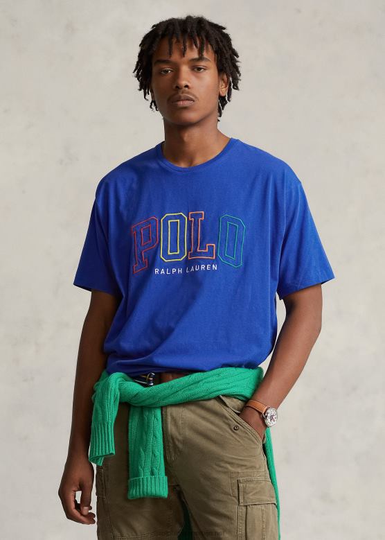 мушкарци Ralph Lauren мајица од дреса са великим логом V2V44659 сафирна звезда