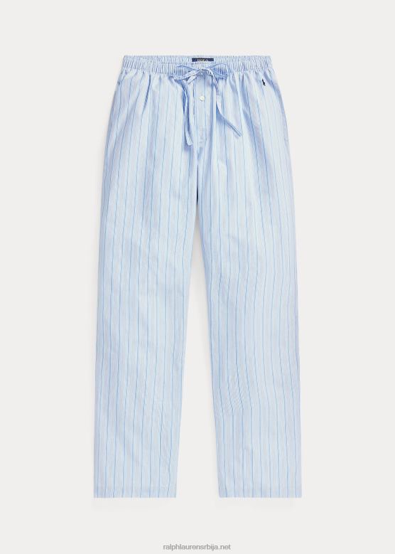 мушкарци Ralph Lauren пругасте памучне пиџама панталоне V2V441567 Андрев Стрипе/Цруисе Нави