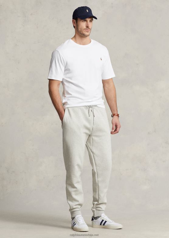 мушкарци Ralph Lauren дупло плетене панталоне за џогирање са рељефом V2V441369 лагани спортски хеатхер