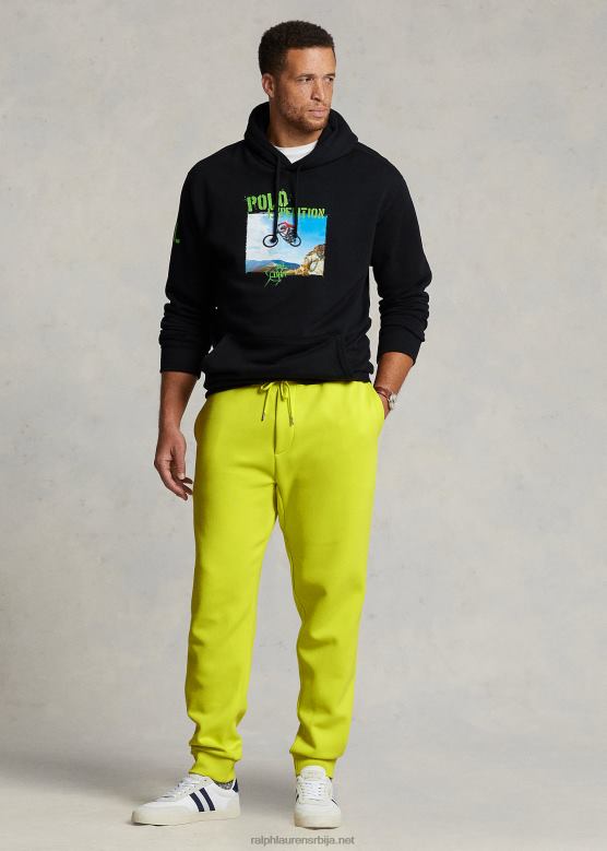 мушкарци Ralph Lauren дупло плетене панталоне V2V441528 ласер жута